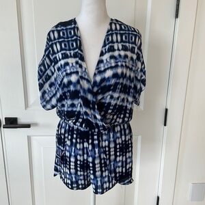 Aqua blue romper small
